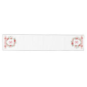 Chemin De Table Moyen Grandmillennial Holiday Crest | Christmas Monogram (Horizontal)
