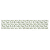 Chemin De Table Moyen Green Clover Pattern (Horizontal)