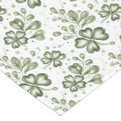 Chemin De Table Moyen Green Clover Pattern (Coin)