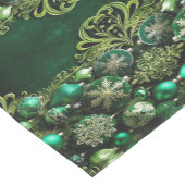 Chemin De Table Moyen Green Decorative Ornaments Holiday Table Runner (Coin)