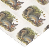 Chemin De Table Moyen Grey Fox / Grey Fox Audubon's American Quadrupeds (Coin)