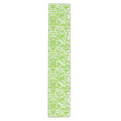 Chemin De Table Moyen Grunge Lime Green Pattern - Summer Abstract Decor (Devant)