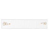 Chemin De Table Moyen Guitare en bois défilé (Horizontal)