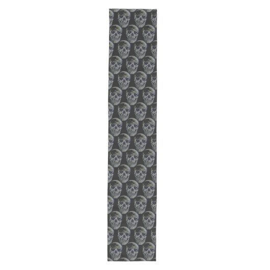 Chemin De Table Moyen Halloween Table Runner-Skuls (Devant)