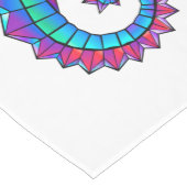 Chemin De Table Moyen Hippocampe polygonal arc-en-ciel (Coin)