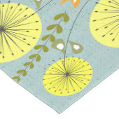 Chemin De Table Moyen Horloge Dandelion Du Milieu Du Siècle (Coin)