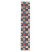 Chemin De Table Moyen Image Americana Patchwork (Devant)