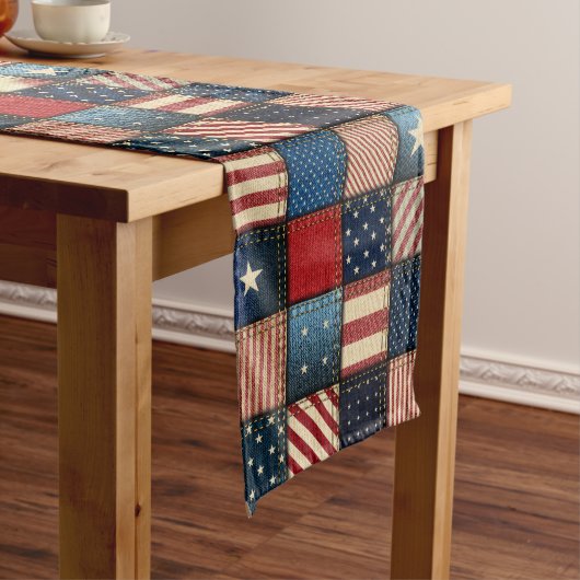 Chemin De Table Moyen Image Americana Patchwork (In Situ)