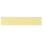Chemin De Table Moyen Jaune Zigzag, Jaune Chevron, Motif géométrique (Horizontal)