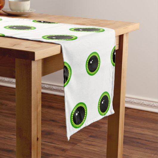 Chemin De Table Moyen Joli et drôle, yeux verts (In Situ)