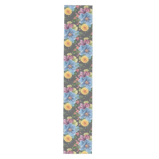 Chemin De Table Moyen Joli Et Fleur Sombre (Devant)