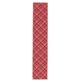 Chemin De Table Moyen Joli Ruby Red Plaid Motif Moyenne Table Runner (Devant)
