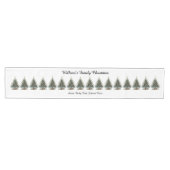 Chemin De Table Moyen Jolis sapins de Noël traditionnels (Horizontal)