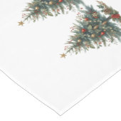 Chemin De Table Moyen Jolis sapins de Noël traditionnels (Coin)