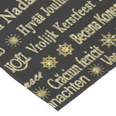 Chemin De Table Moyen Joyeuse typographie de Noël Parties scintillant no (Coin)