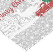 Chemin De Table Moyen Joyeux camion de Noël et cerf (Coin)