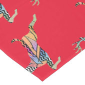 Chemin De Table Moyen Joyeux Cerf bondissant de Noël (Coin)