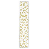 Chemin De Table Moyen Leopard d'or, Parties scintillant d'or, Empreinte (Devant)