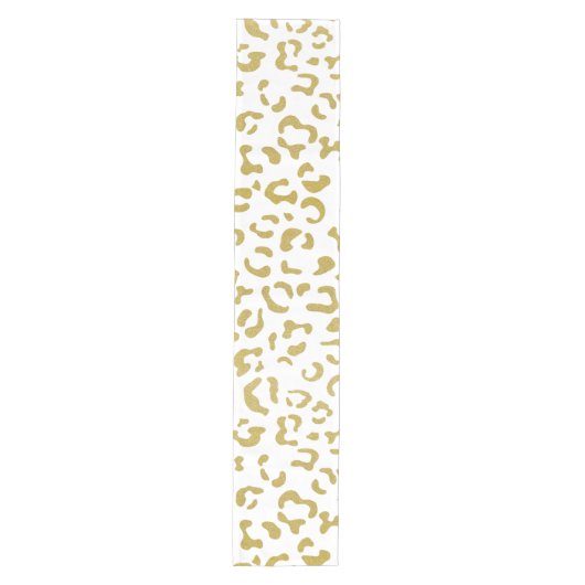 Chemin De Table Moyen Leopard d'or, Parties scintillant d'or, Empreinte (Devant)