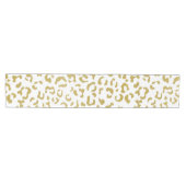 Chemin De Table Moyen Leopard d'or, Parties scintillant d'or, Empreinte (Horizontal)