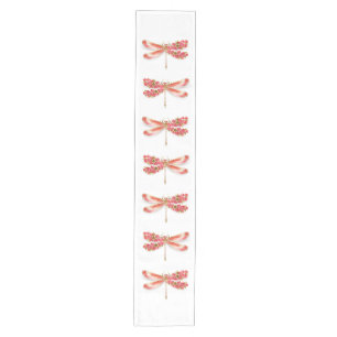Chemin De Table Moyen libellule de fleurs avec sakura de bijoux