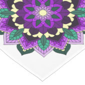 Chemin De Table Moyen Mandala Motif 02 en violet (Coin)