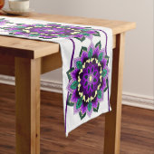 Chemin De Table Moyen Mandala Motif 02 en violet Moyenne Table Runner (In Situ)