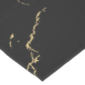 Chemin De Table Moyen Marbre noir et or (Coin)