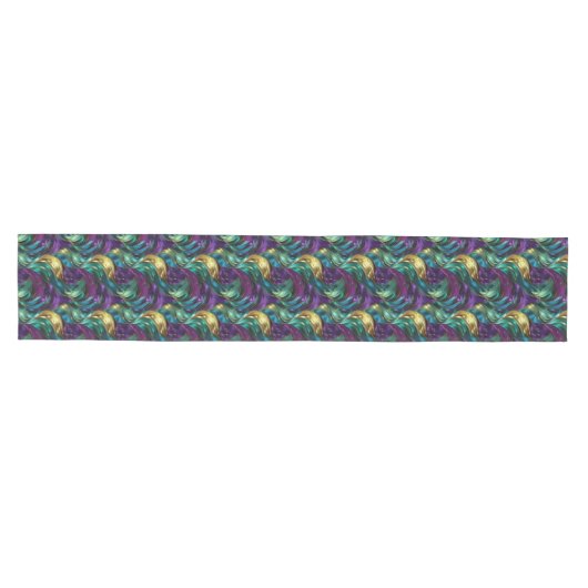 Chemin De Table Moyen Mardi Gras Print (Horizontal)