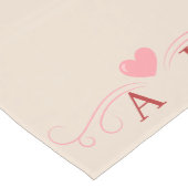 Chemin De Table Moyen Mariage de Monogramme Rustique Moderne Champagne (Coin)