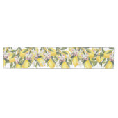 Chemin De Table Moyen Mariage ou Fête de Fiançailles au Citron Floral Aq (Horizontal)
