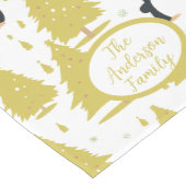 Chemin De Table Moyen Mignonne hiver Penguin Or de Noël (Coin)