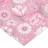 Chemin De Table Moyen Modern Pink Rose Table Runner (Coin)