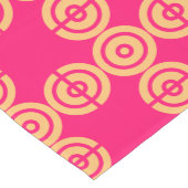 Chemin De Table Moyen Moderne tendance Printemps rose et jaune (Coin)