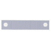 Chemin De Table Moyen Monogramme Chevron Marine Navy (Horizontal)