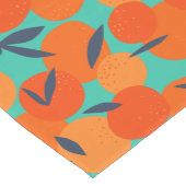 Chemin De Table Moyen Motif Abstrait de fruits orange (Coin)