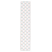 Chemin De Table Moyen Motif arc-en-ciel Pastel (Devant)