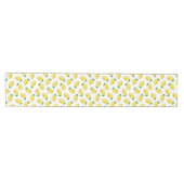 Chemin De Table Moyen Motif citron aquarelle (Horizontal)