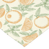 Chemin De Table Moyen Motif classique aux fruits orange (Coin)