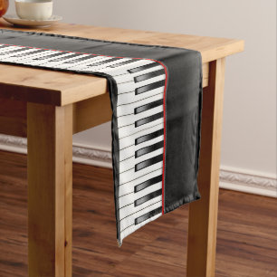 Chemin De Table Moyen Motif clavier pour piano