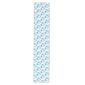 Chemin De Table Moyen Motif De Baleines, Beaux Baleines, Baleines Bleues (Devant)
