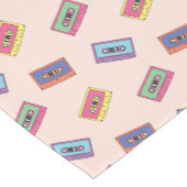 Chemin De Table Moyen Motif de bande audio Retro Neon (Coin)