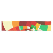 Chemin De Table Moyen Motif de cercles abstraits (Horizontal)