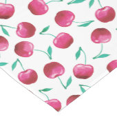 Chemin De Table Moyen Motif de cerise aquarelle (Coin)