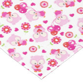 Chemin De Table Moyen Motif De Chouettes, Chouettes Mignonnes, Chouettes (Coin)