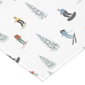 Chemin De Table Moyen Motif de descente d'hiver (Coin)