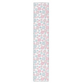 Chemin De Table Moyen Motif De Donuts, Donuts Roses, Donuts Bleus (Devant)