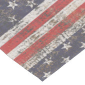 Chemin De Table Moyen Motif de Grunge Patriotique (Coin)