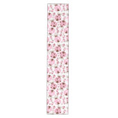 Chemin De Table Moyen Motif De Ladybugs, Mignons Ladybugs, Pink Ladybugs (Devant)