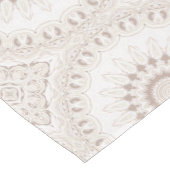 Chemin De Table Moyen Motif de mandala beige et crème (Coin)